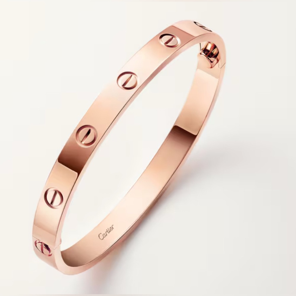 CARTIER LOVE BRACELET, CLASSIC MODEL, ROSE GOLD - Picture 6 of 11